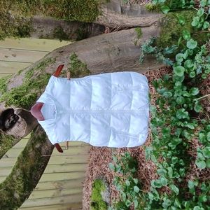 White Puffer Vest, Girls Size 12, Justice Brand